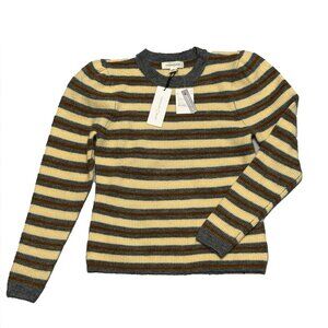 Treasure and Bond: Grey & Rust Yellow Sweater- M